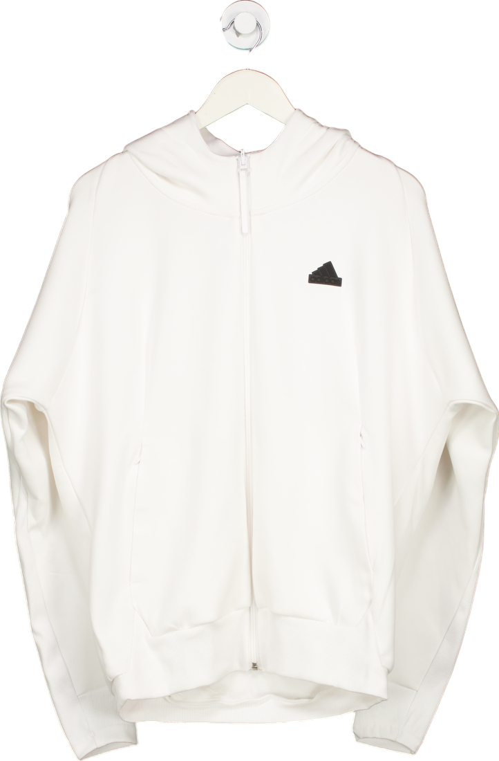 Adidas White M Z.N.E. Primeknit FZ Hoodie UK S