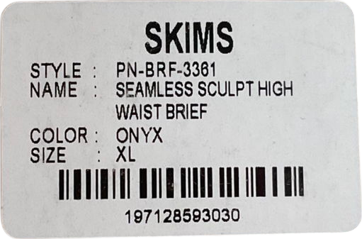 SKIMS Black High-waisted Brief - Onyx UK XL