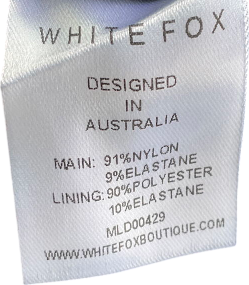 White Fox Pick Your Poison Mini Dress Black UK L