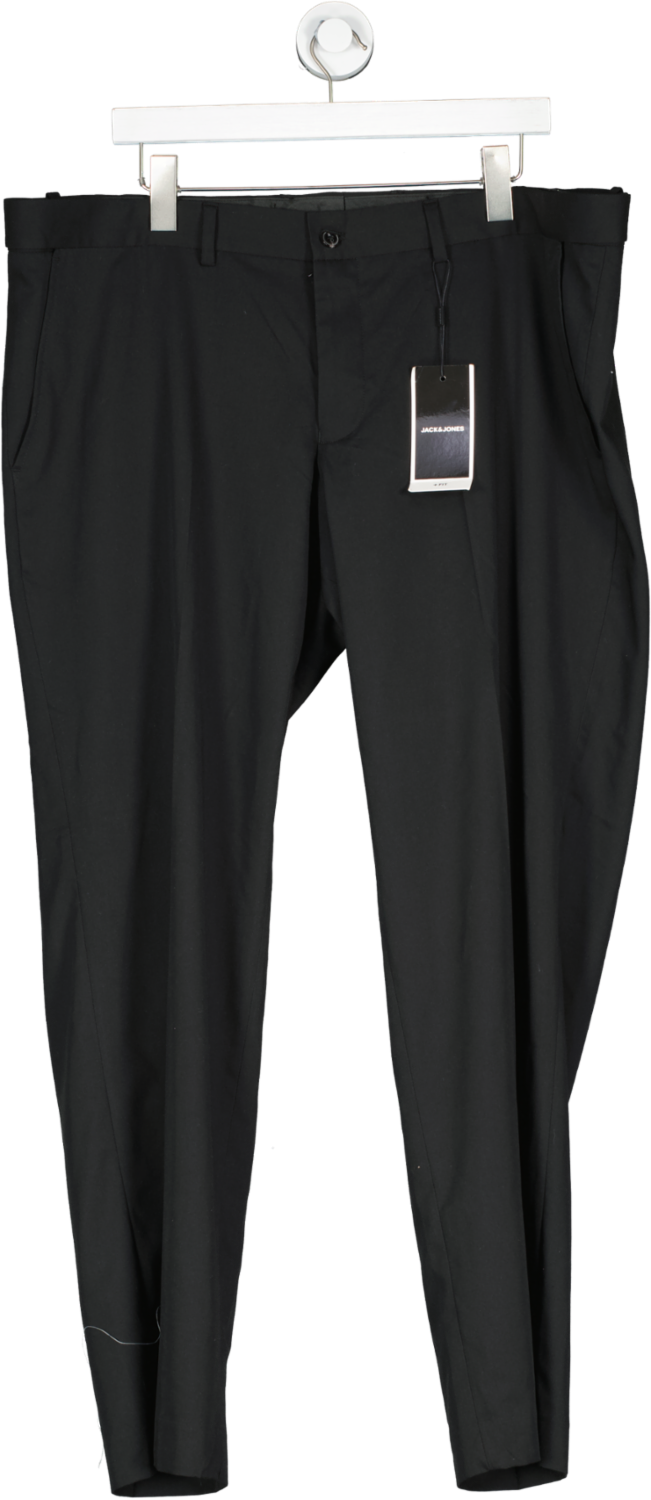 jack jones Black Tailored Suit Trousers UK L