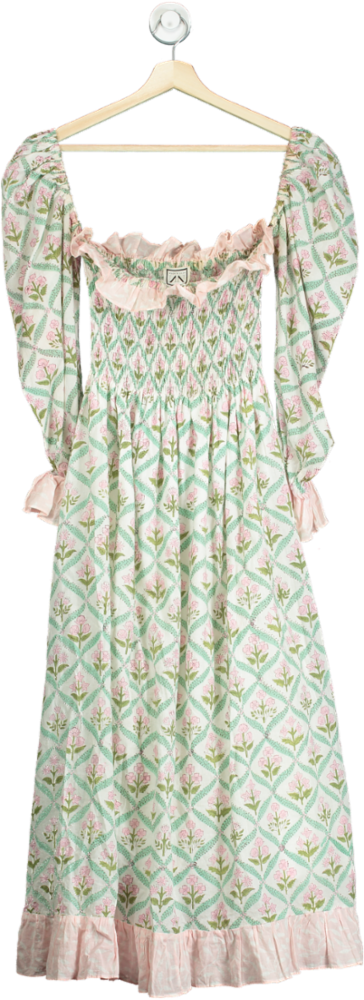 Neve & Noor Pastel Floral Maxi Dress UK XS/S
