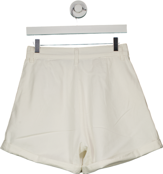 Dazy White High-Waisted Shorts UK L