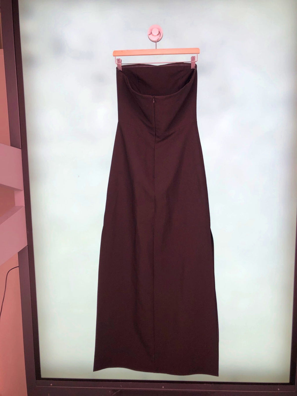 Black Strapless Maxi Dress L