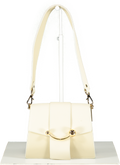 Strathberry Cream Mini Crescent Handbag