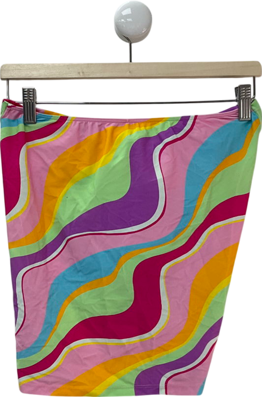 White Fox Multicoloured Sweet Sunset Twist Skirt UK XS/S