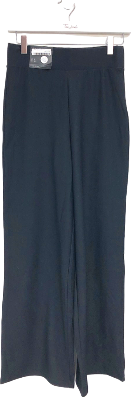 New Look Black Wide Leg Trousers UK 8