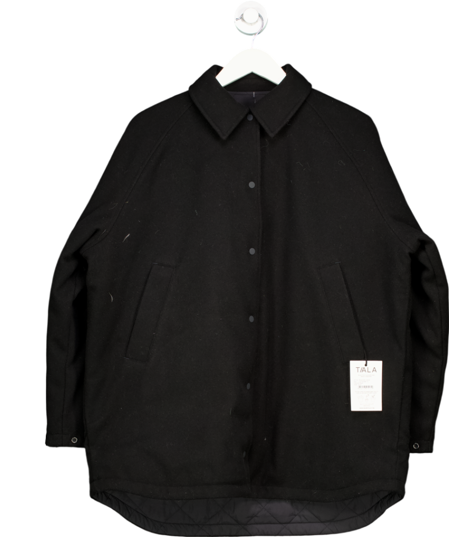 T/ALA Black Quilted Reversible Barn Jacket UK S