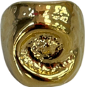 pilgrim Metallic Sea Ring Gold-plated - Size M