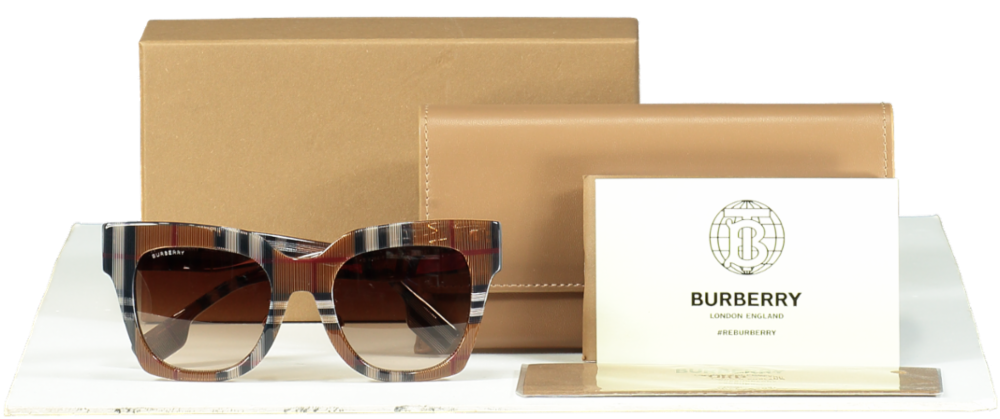 Burberry Brown Check Sunglasses B4364-F 3967/13 in case & Box