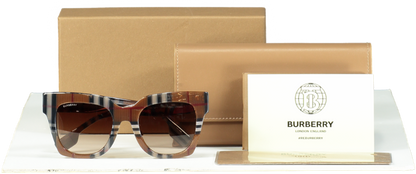 Burberry Brown Check Sunglasses B4364-F 3967/13 in case & Box