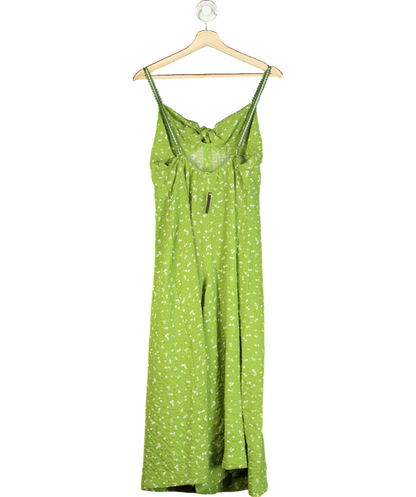 Free People Green Coming Home Romper Jumpsuit UK M