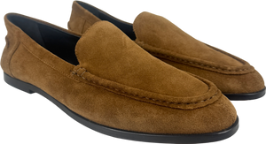 Jigsaw Brown Soft Suede Moccasin Loafer UK 7 EU 40