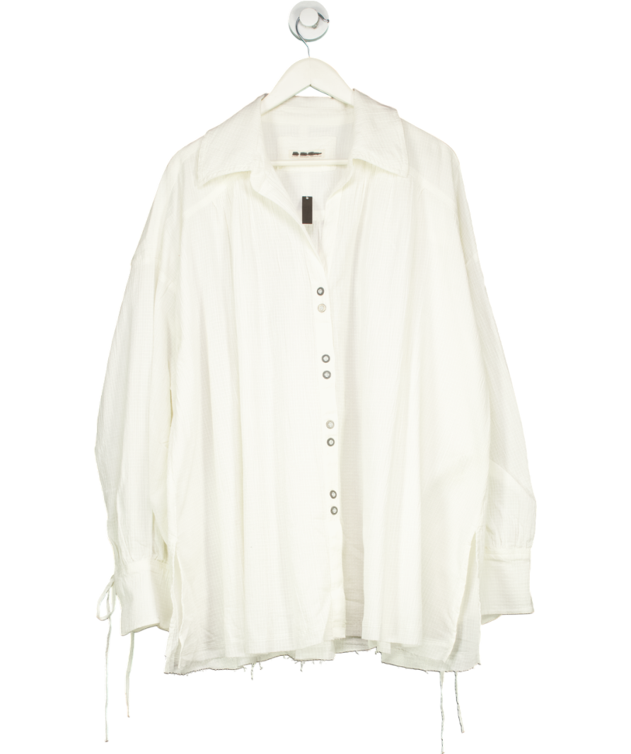 Free People We The Free White Saltwater Shirt UK XL