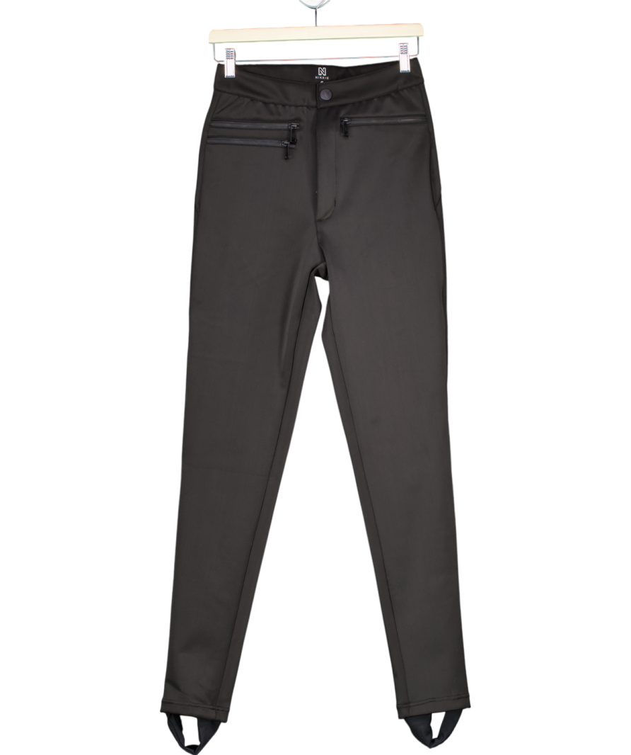 nikkie Uri Slim Ski Pants With Stirrup In Black UK 8