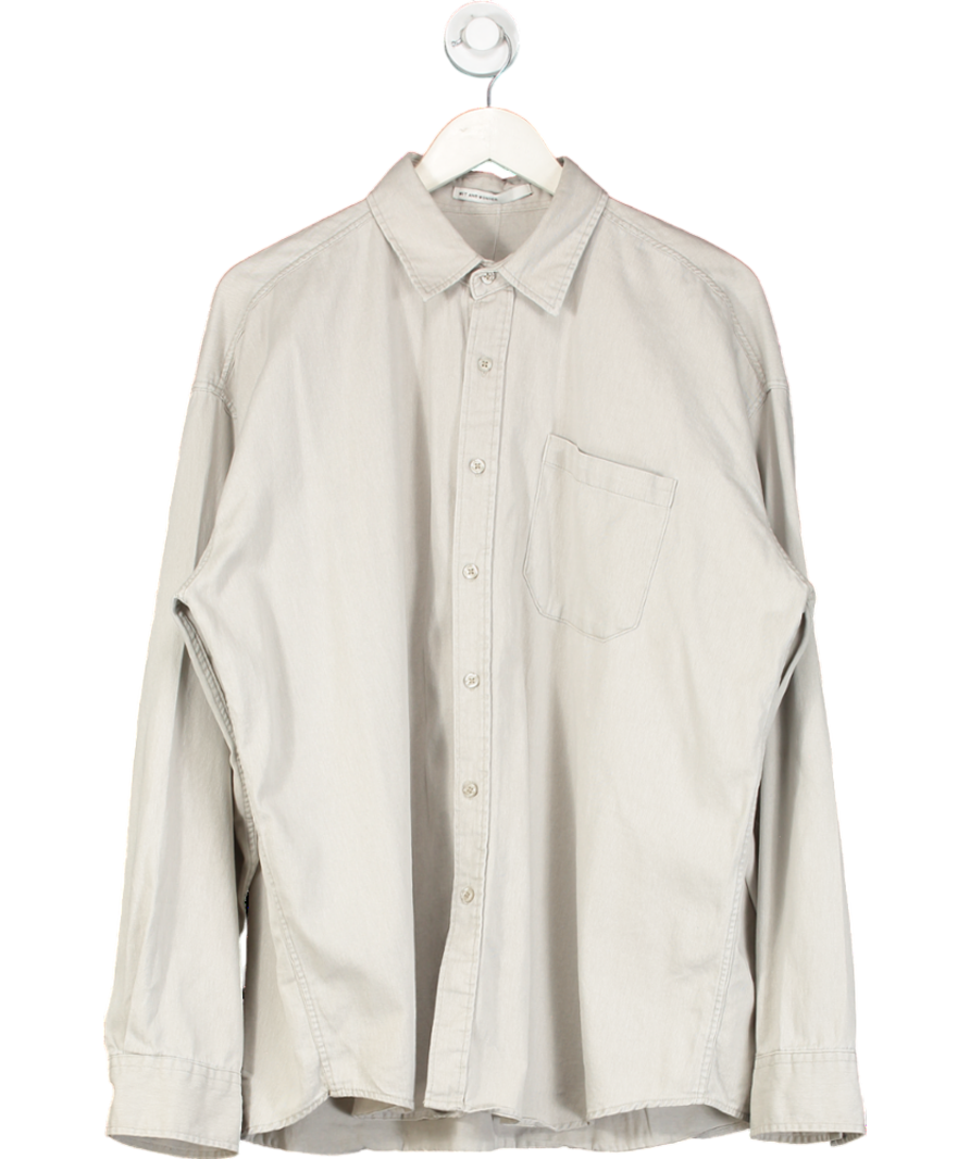 Wit & Wonder Grey Button Down Shirt UK M/L