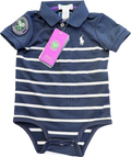 POLO RALPH LAUREN X WIMBLEDON Navy Blue Striped Body 3-6 Months