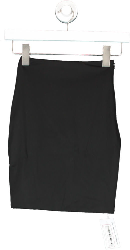 BOA Black Stretch Mini Skirt UK XS