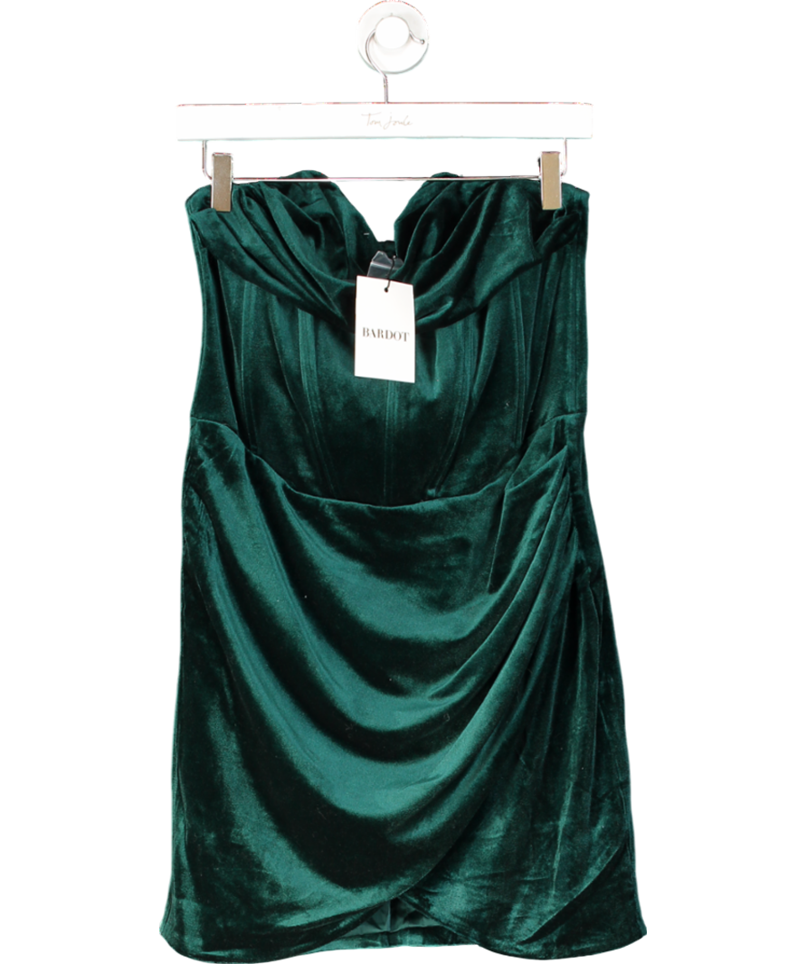 Bardot Green Claudette Mini Dress UK 10