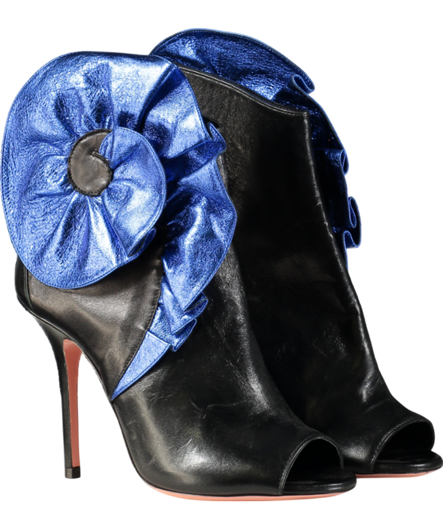 JF London Black Ankle Boot Heels UK 6 EU 39 👠