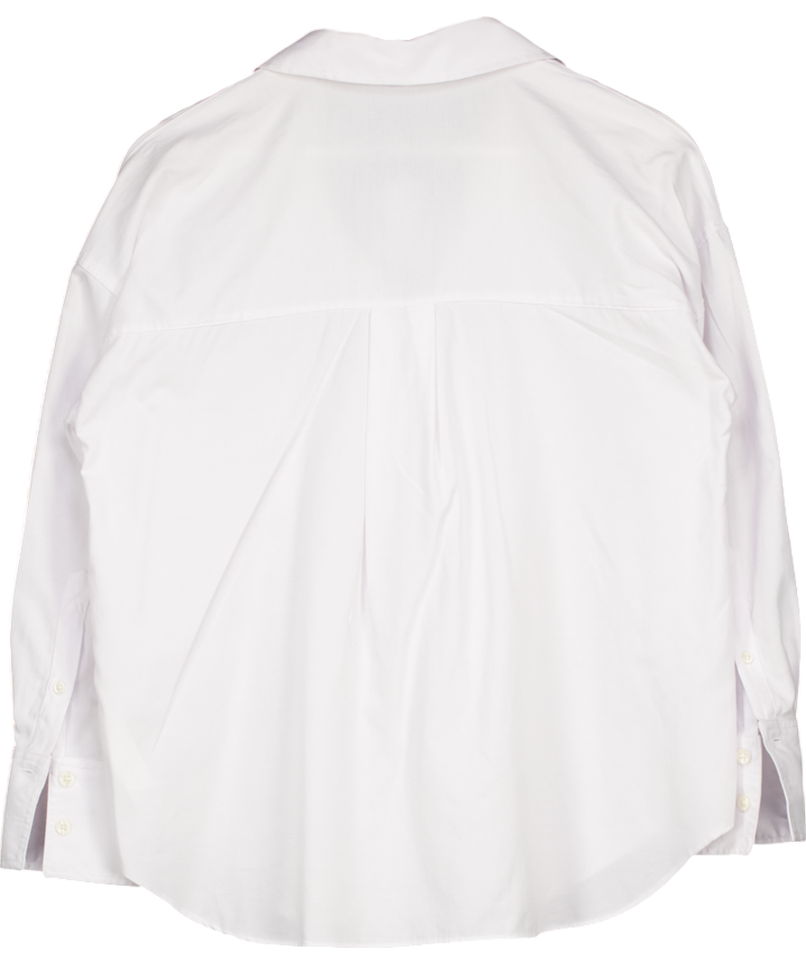 ZARA White Oversized Shirt UK XS