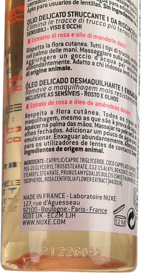 Nuxe Very Rose Delicate Cleansing Oil 150ml