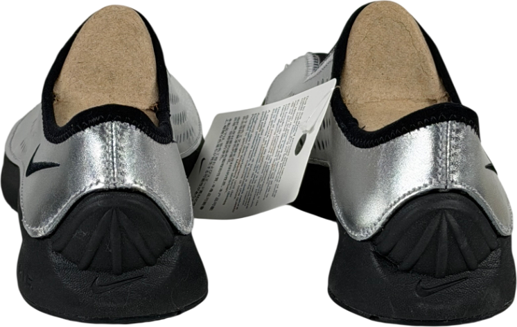 NIKE Superfly Moc Trainers Mtlc Silver & Black UK 4.5 EU 37.5