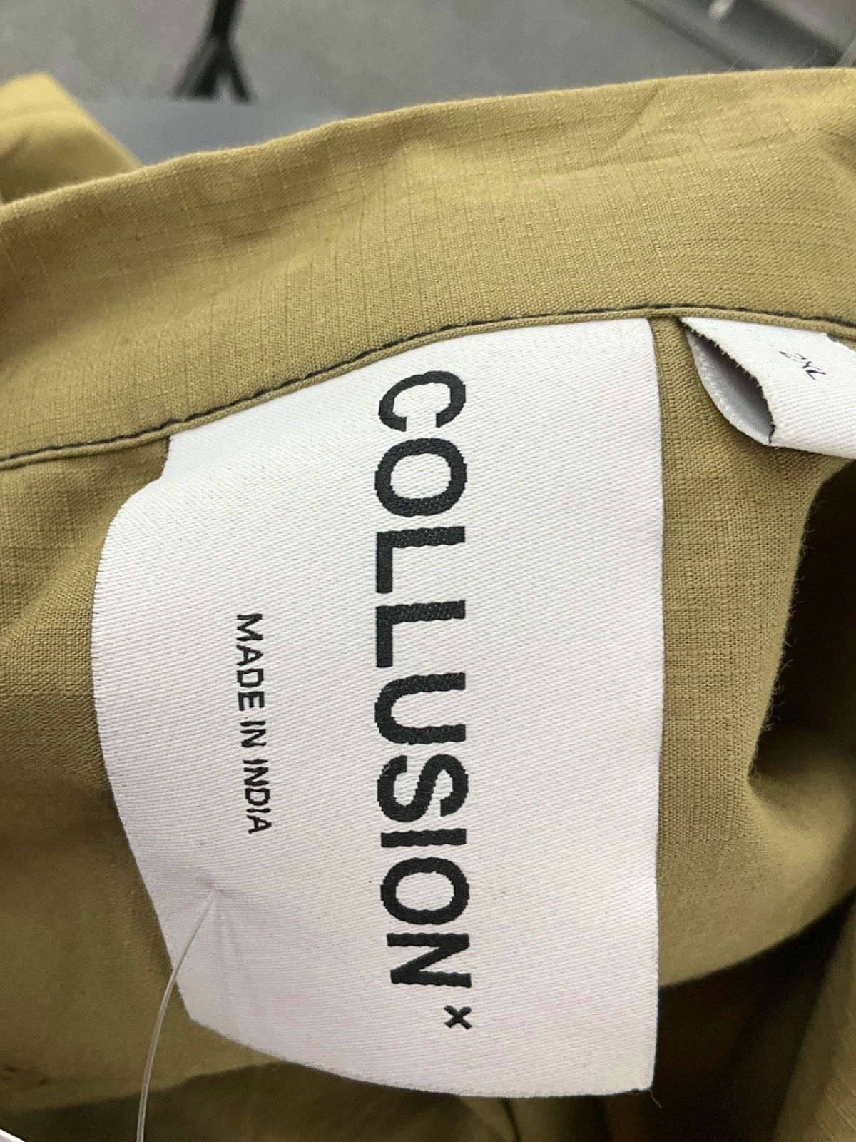 Collusion Khaki Short Sleeve Shirt 2XL