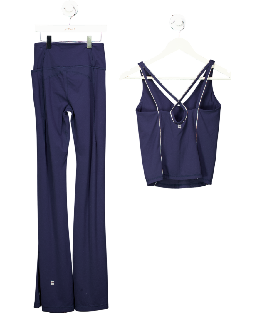 Sweaty Betty Blue Sports Bra & Leggings Set UK XS