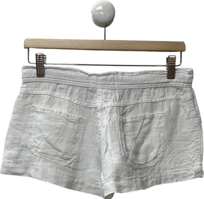 Urban Outfitters White Linen Shorts UK S