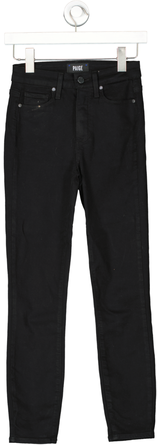 PAIGE Black Margot Ultra Skinny High Waisted Jeans UK XS