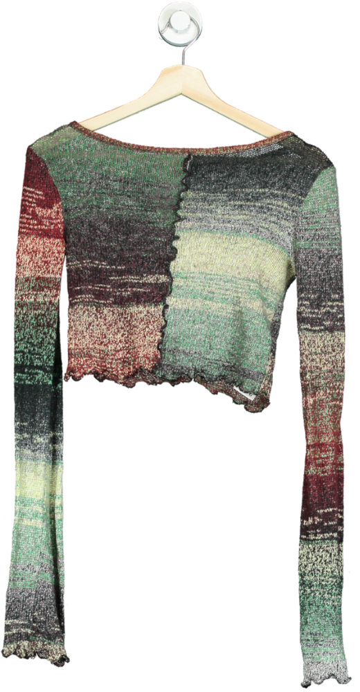 Urban Outfitters Multicolour Knitted Cropped Jumper UK S
