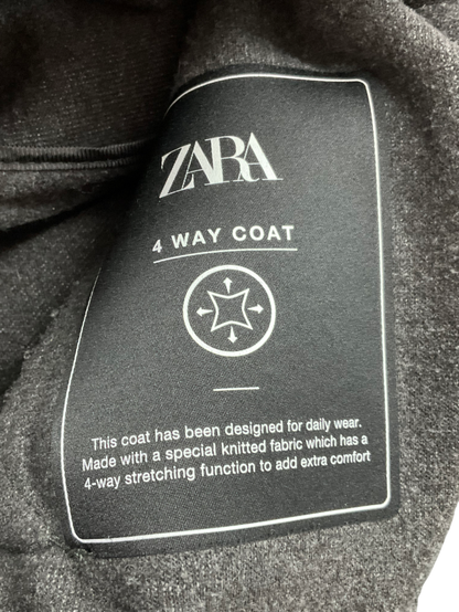 ZARA Grey Wool Blend Coat UK S