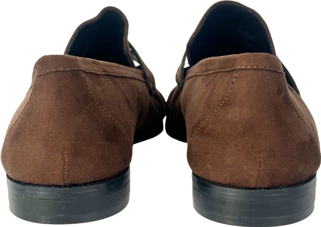 ASOS Brown Minnie Ruched Detail Loafer UK 7 EU 40 👠