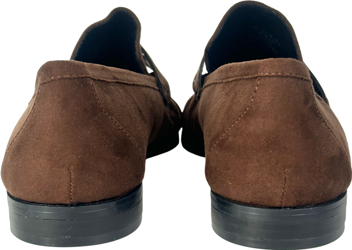 ASOS Brown Minnie Ruched Detail Loafer UK 7 EU 40 👠