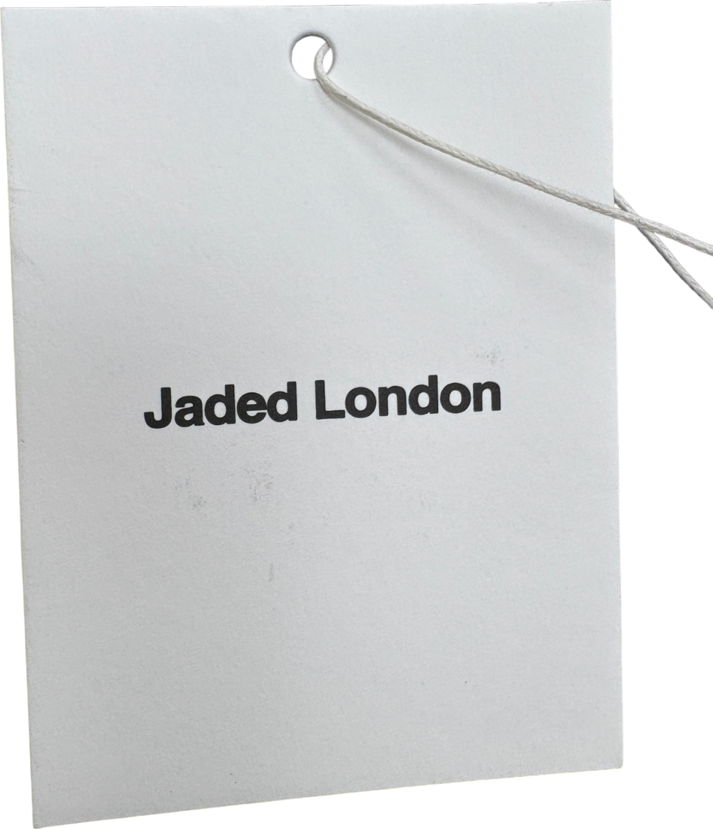 Jaded London Grey Reworked Varsity Top UK 6