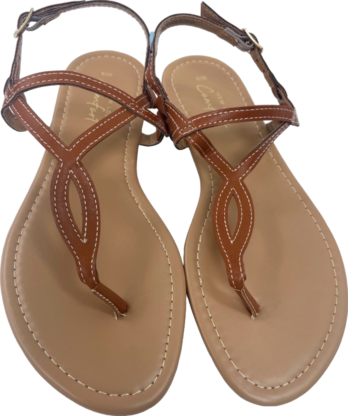 New Look Tan Comfort Sandals UK 6