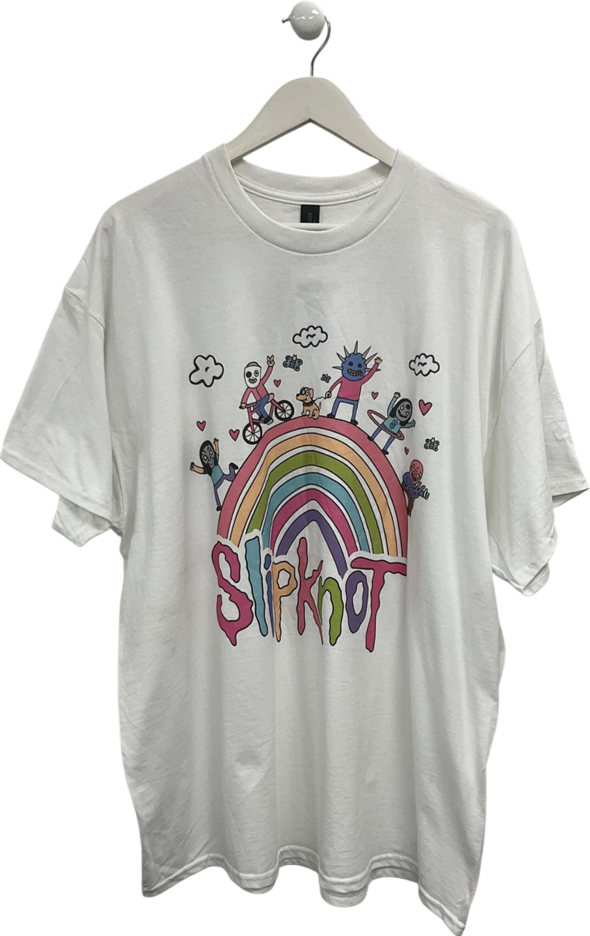 Gildan White Slip Knot Tee UK XXL