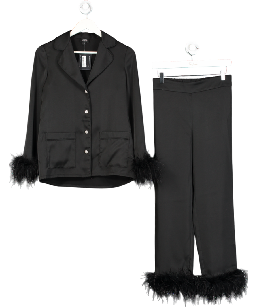 Nadine Merabi Darcie Black Pyjama Co-ord UK XS