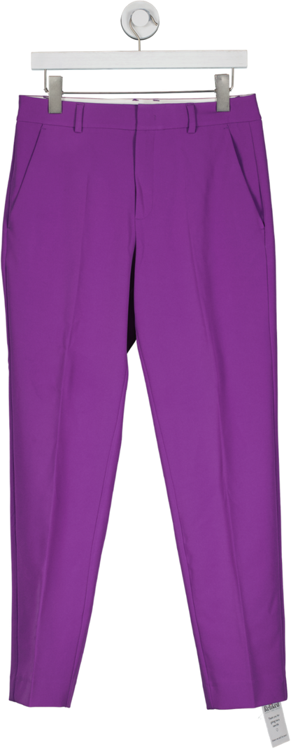 Alpha Tauri Purple Straight Leg Trousers UK S