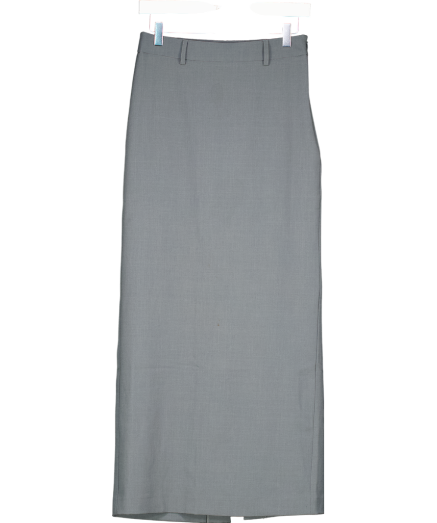NA-KD Grey Belt Loop Maxi Skirt UK 6