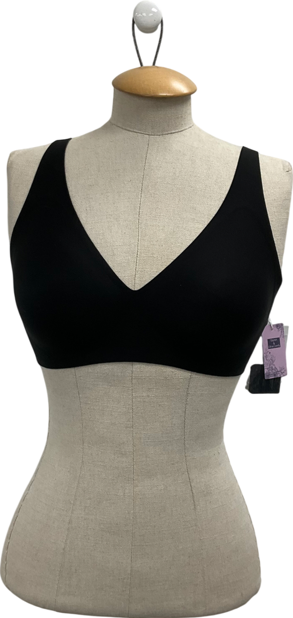 Black Wireless Bra UK S/M