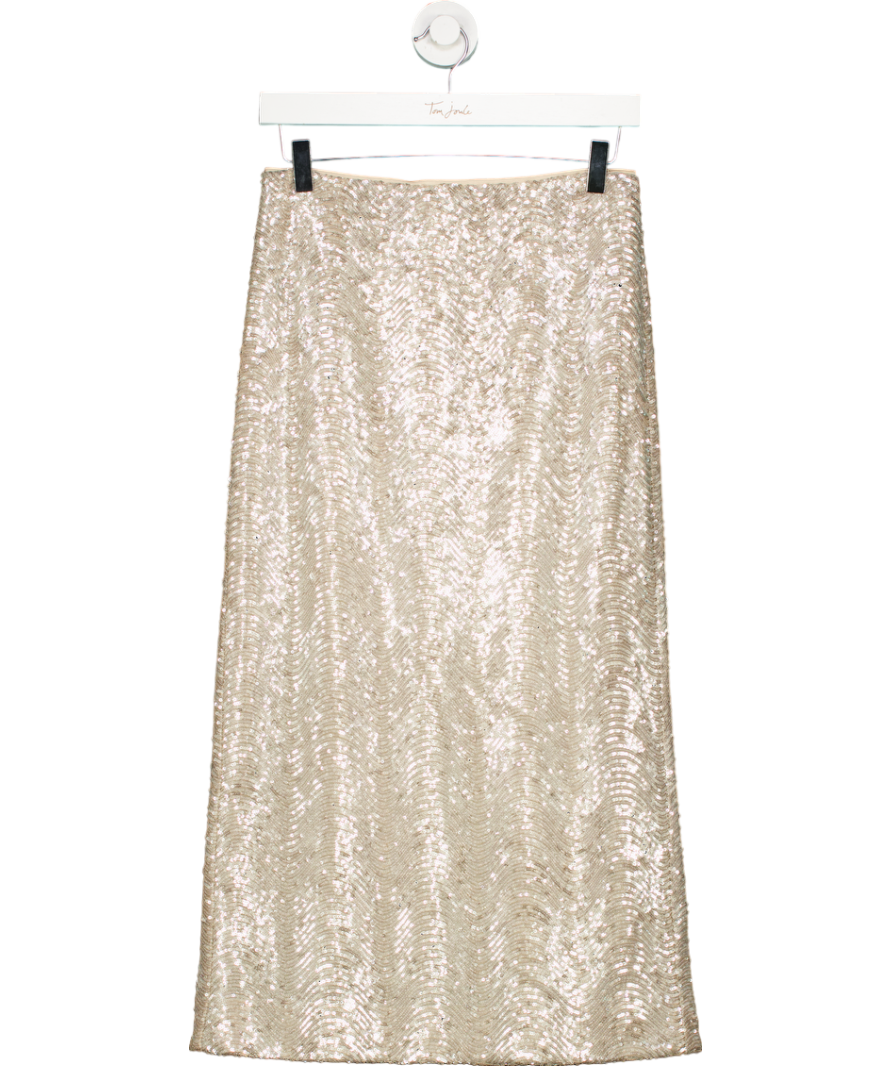 Hobbs Metallic Marlowe Sequin Skirt UK 6