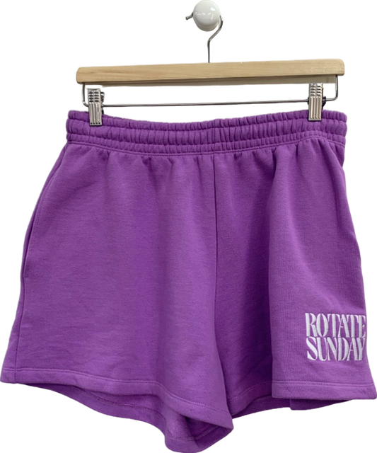 Rotate Fairy Wren Purple Organic Cotton Shorts UK M