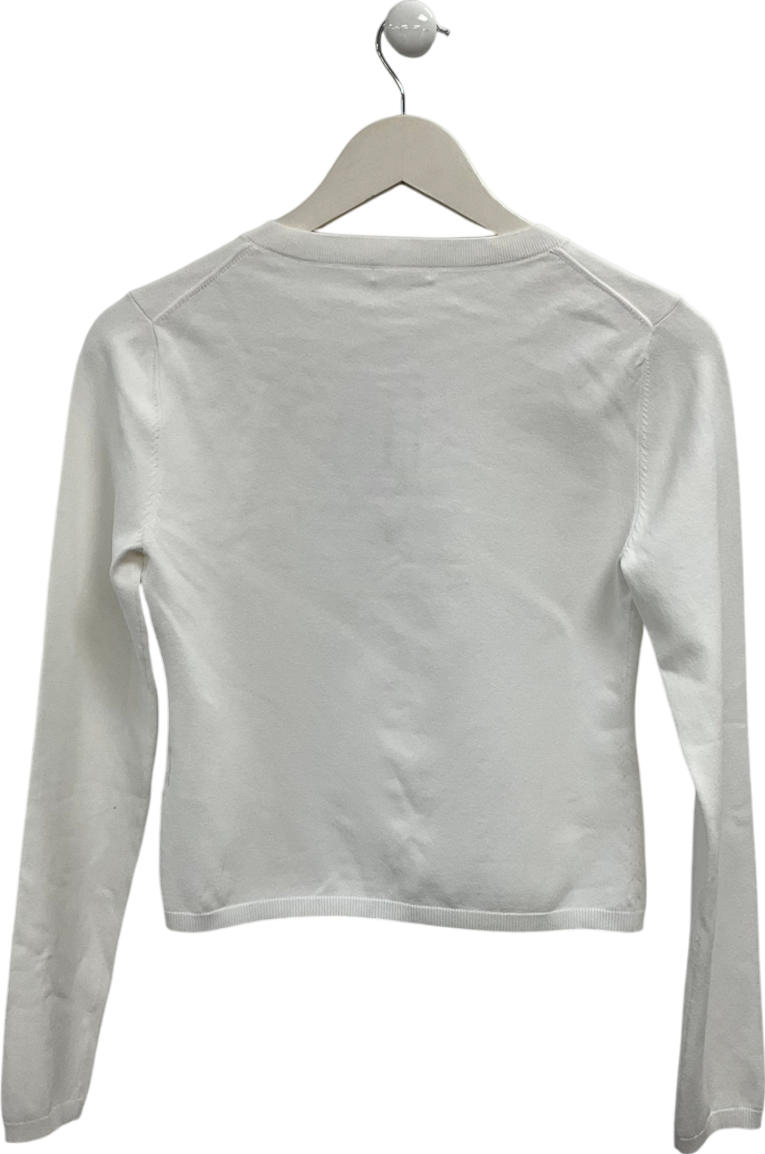 House of CB White Riva Slim Fit Cardigan UK M