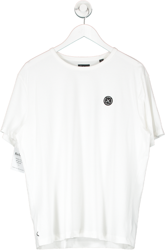 CUTS White Branded Frame T Shirt UK XL