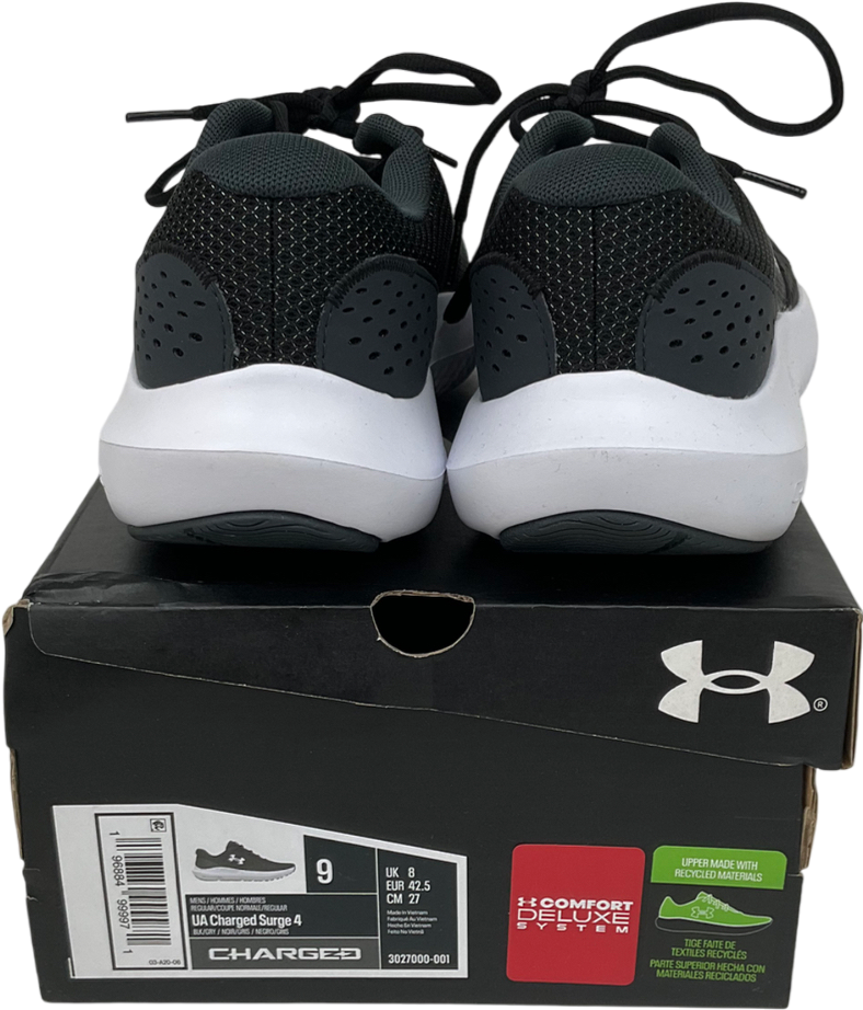 Under Armour Black Surge 4 Running Shoes Mens UK 8 EU 42 👞