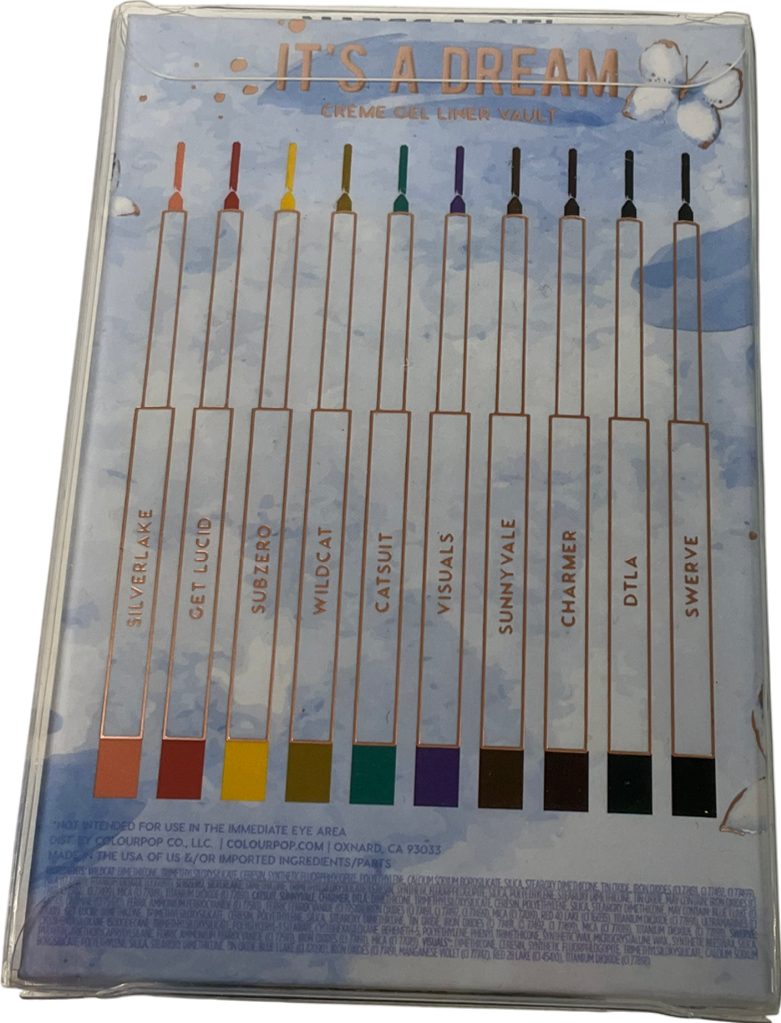 colourpop It’s A Dream Gel Liner Its A Dream 10 shades