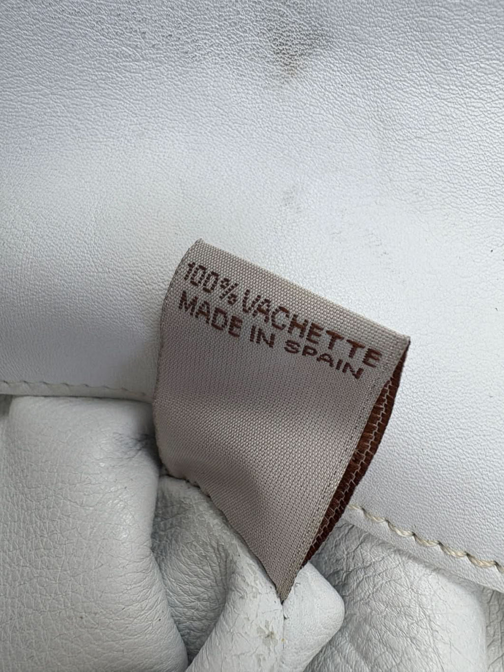 Joseph White / Black Large Leather tote Bag