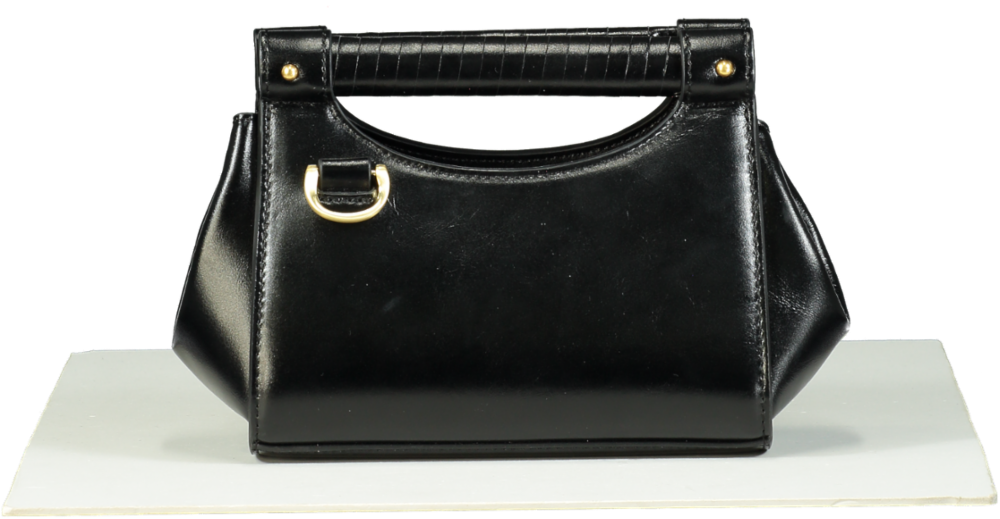 Sancia Black Leather Handbag