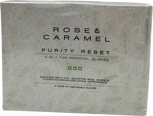 Rose caramel Purity Reset 4-in-1 Self Tan Removing Gloves One size